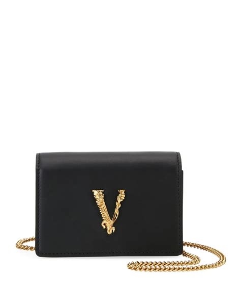 versace virtus card case on crossbody chain|BRAND NEW! Versace Virtus Mini Crossbody and Card Case.